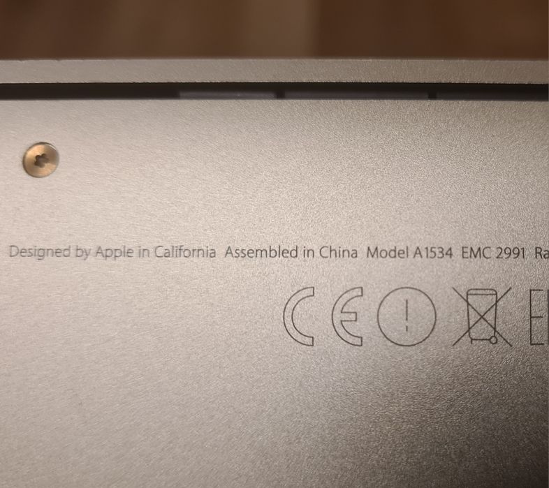 Macbook Retina Gold 12 A1534, Intel Core M3, 8 GB RAM, 256 GB ssd