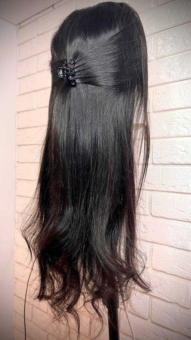 Перука от 100 % ЕСТЕСТВЕН косъм.Нов.70 см