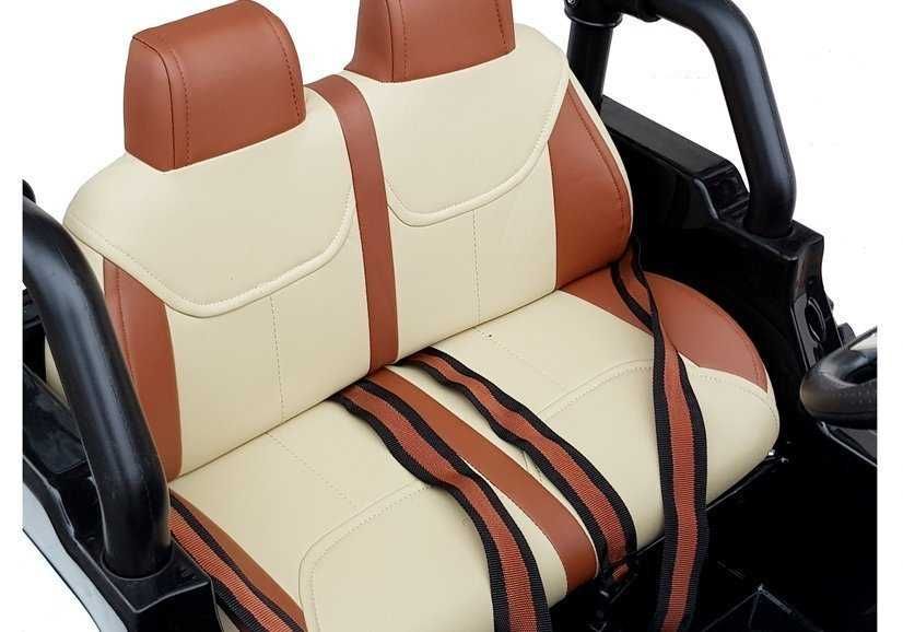 Акумулаторен Двуместен джип JEEP 4X4 12v14Ah батерия,MP4 плейър