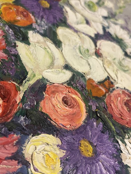 Tablou de colecție „Vas cu flori de câmp” – Marin Mîndulescu (Ulei pe pânză)