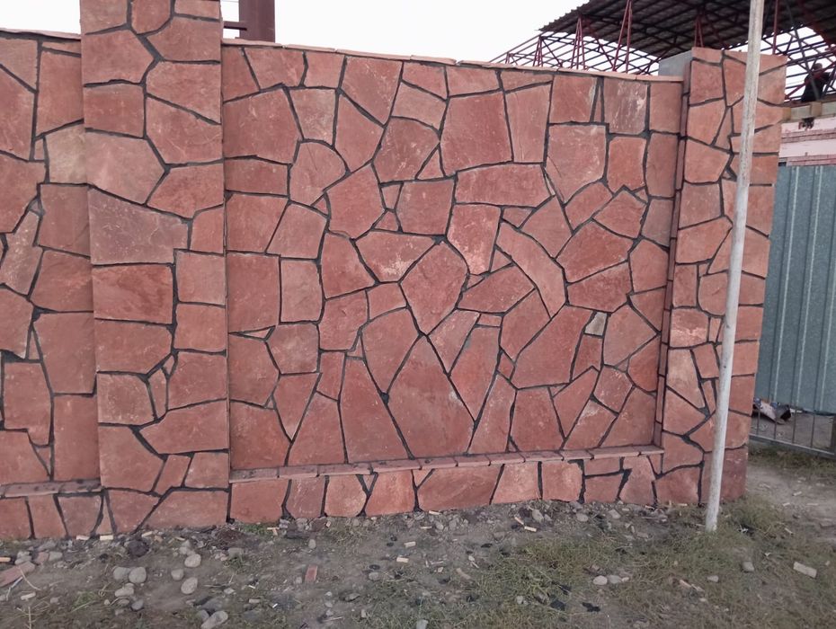 Камень Плитняк красный