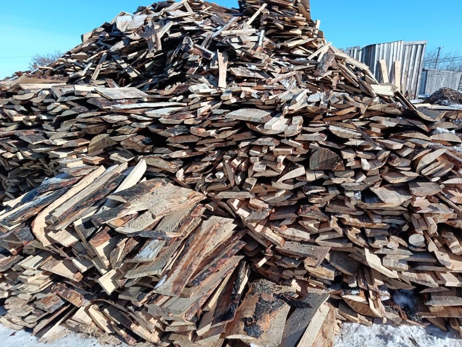 Дрова пиленные горбыль