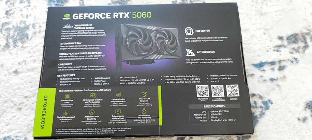 Продам MSI GAMING RTX5060 !
