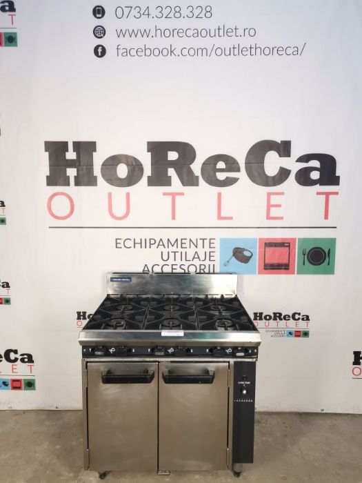 BLUE SEAL Masina de gatit cu 6 focuri; Aragaz profesional cu 6 ochiuri