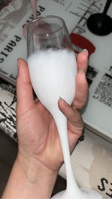 Set 4 pahare nunta hand made