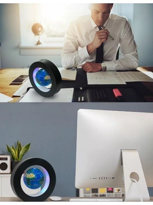 Левитирующий Глобус с подсветкой школьный ночник