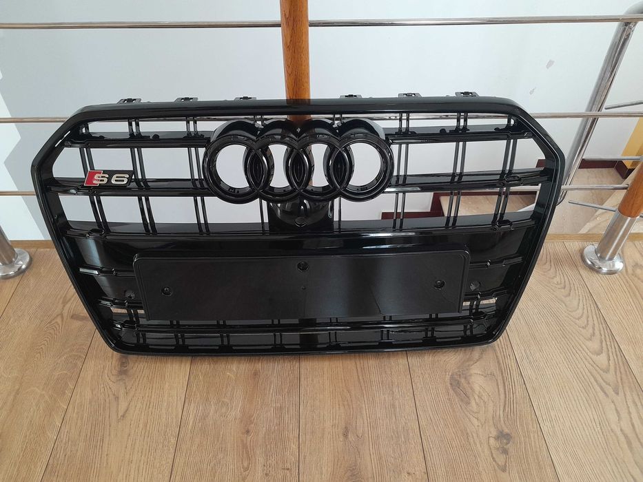 Grila bara fata audi A6 S6 fabricatie 2015 _ 2018 blak