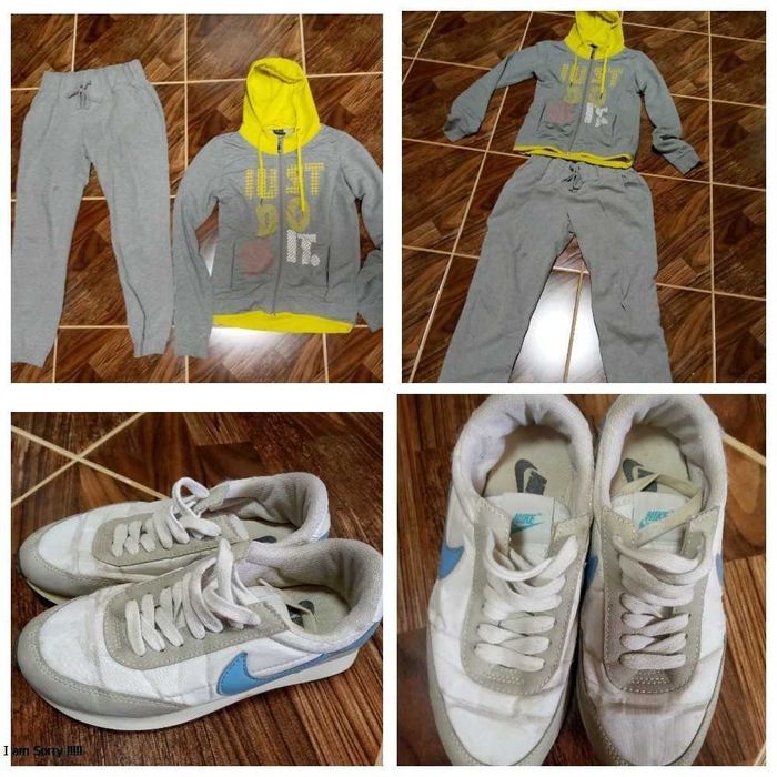 Спортивный костюм Б/У размер L и кроссовки 38р за все 50 тыс