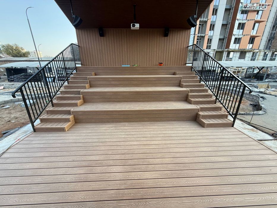 Террасные полы дпк,фасадные панели,сайдинг,хайтеч панели,декор,hitech