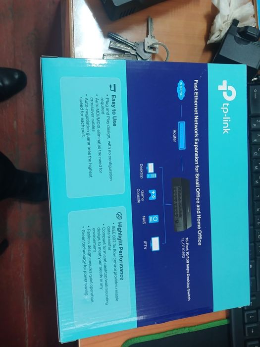 Switch сатылады таза 16 портлык