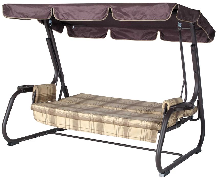 Производство: Россия. Качели садовые «Ибица» коричневая.