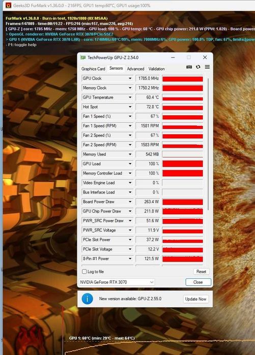Placă Video ASUS ROG STRIX GeForce RTX 3070 8GB – Ca Nouă!