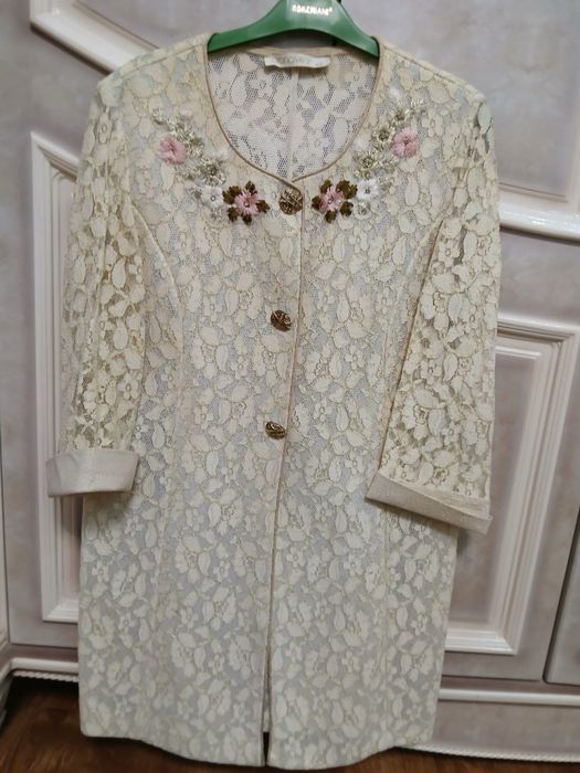 белый кардиган гипюром