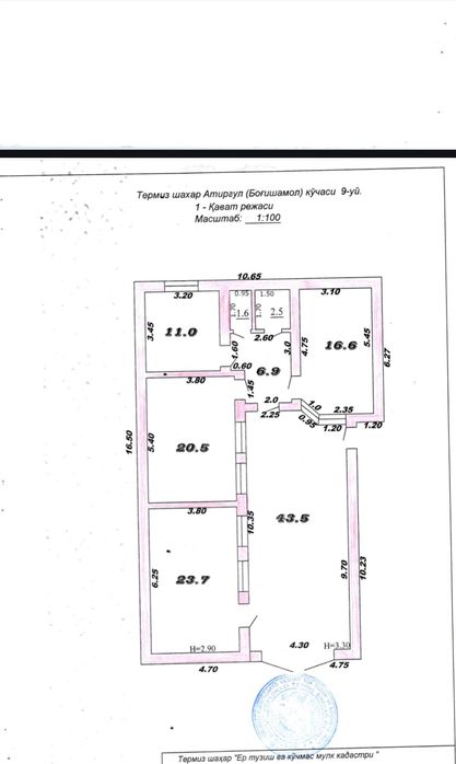 Уй сотилади  Термиз шахар