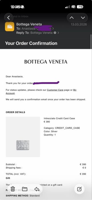 Cardholder Bottega Veneta