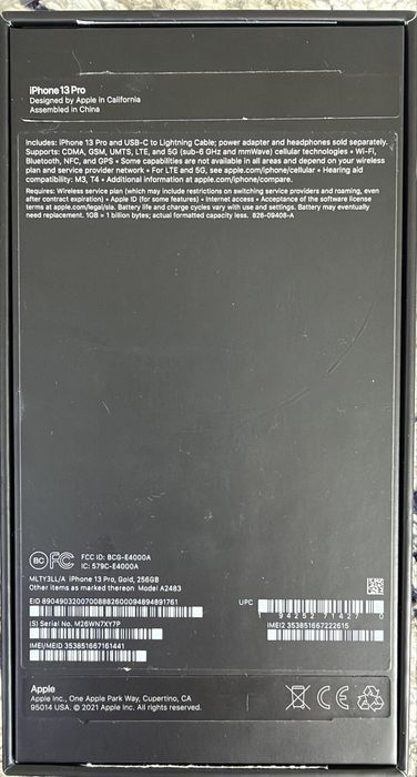 iPhone 13 Pro 256 ГБ (Оригинал, не вскрывался)