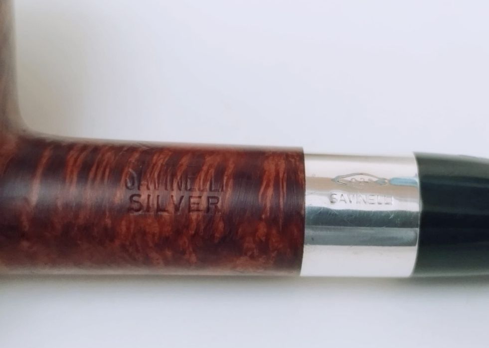 Veche pipa Savinelli Silver cu inel de argint 925 sterling