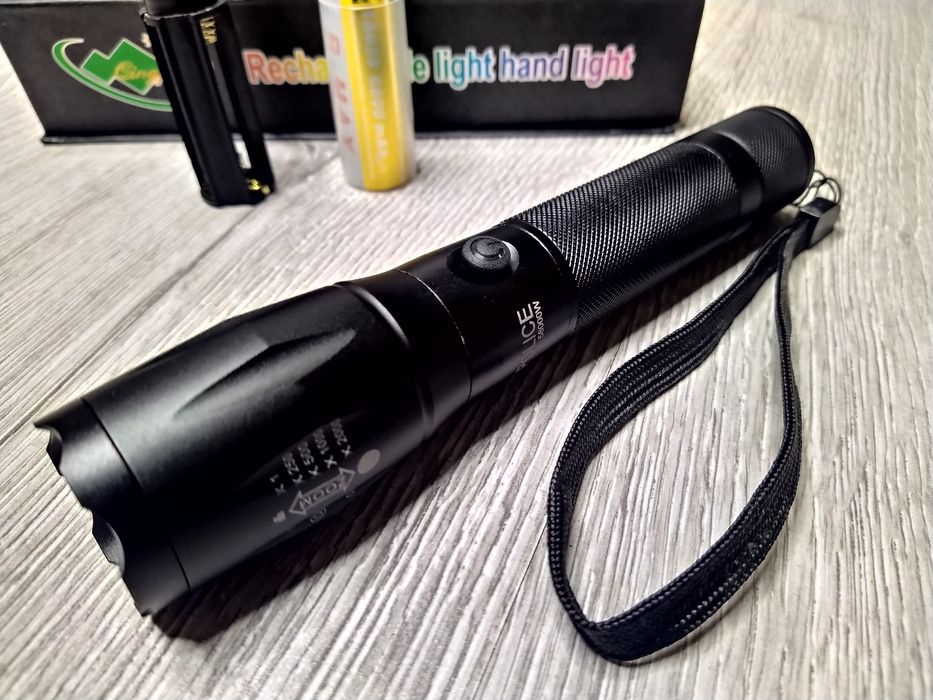 Lanterna Profesionala POLICE cu LED CREE T6 - ZOOM - 5 FAZE