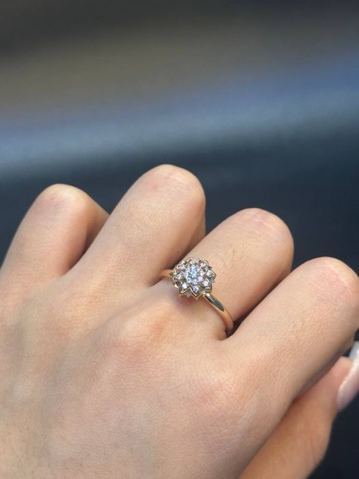 Золото 585  Кольцо Масса: 1,05