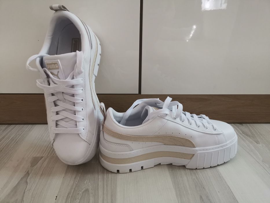 Sneakers Puma flatform de piele Mayze Luxe