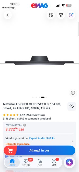 Tv Lg Oled pentru piese