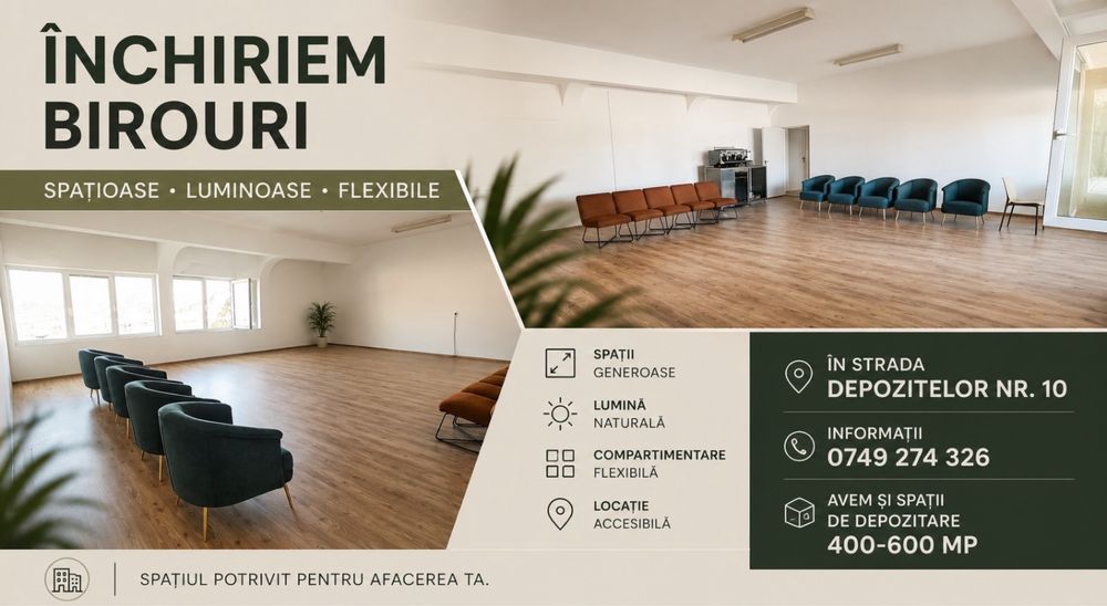 Inchiriere spatiu birouri suprafete variabile