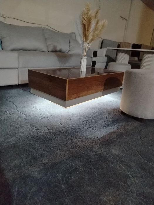 Стол журнальный с подсветкой 110×60