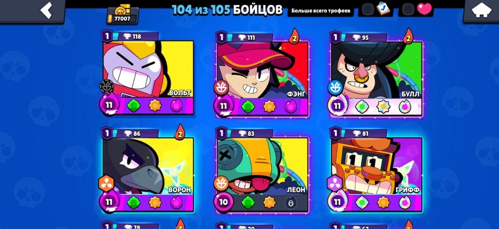 Аккаунт Brawl Stars