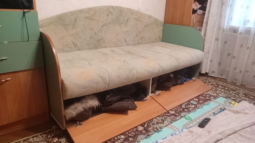 Диван кровать со шкафчиками