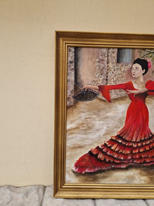 Красива майсторска картина масло върху платно