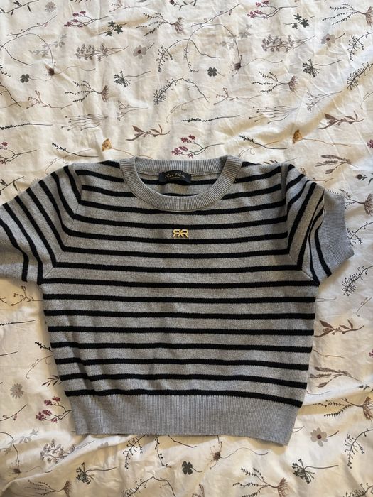 Комплект плетиво от две части- пола и блузка с къс ръкав