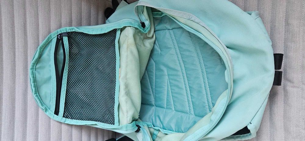 Rucsac Nike cu logo, Verde smarald, turquoise, material textil