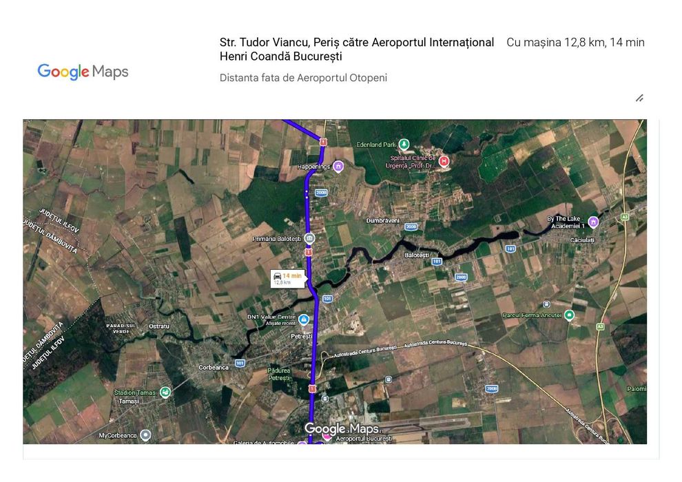 Teren intravilan construibil - 5899 mp, situat în Periș - Cocioc