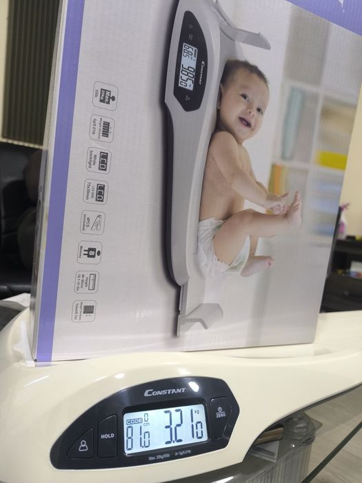 Весы с ростомером медицинские для новорожденных. Электронные Constant