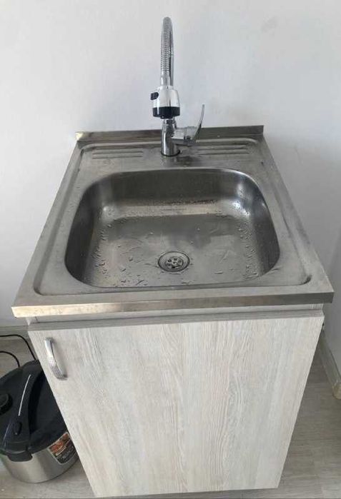 комплект переносной кухон мойка с тумбой 50х60см