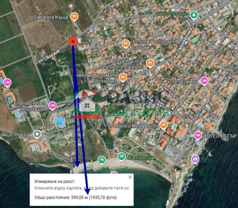 Апартамент с 1 спалня в новостроящата се сграда La Mer House, Равда, България, 62.03 кв.м,