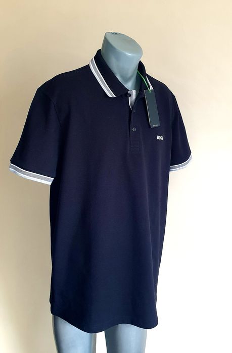 Hugo Boss Paddy Pique Cotton Regular Fit  2XL НОВО ОРИГИНАЛ Мъжка Тени