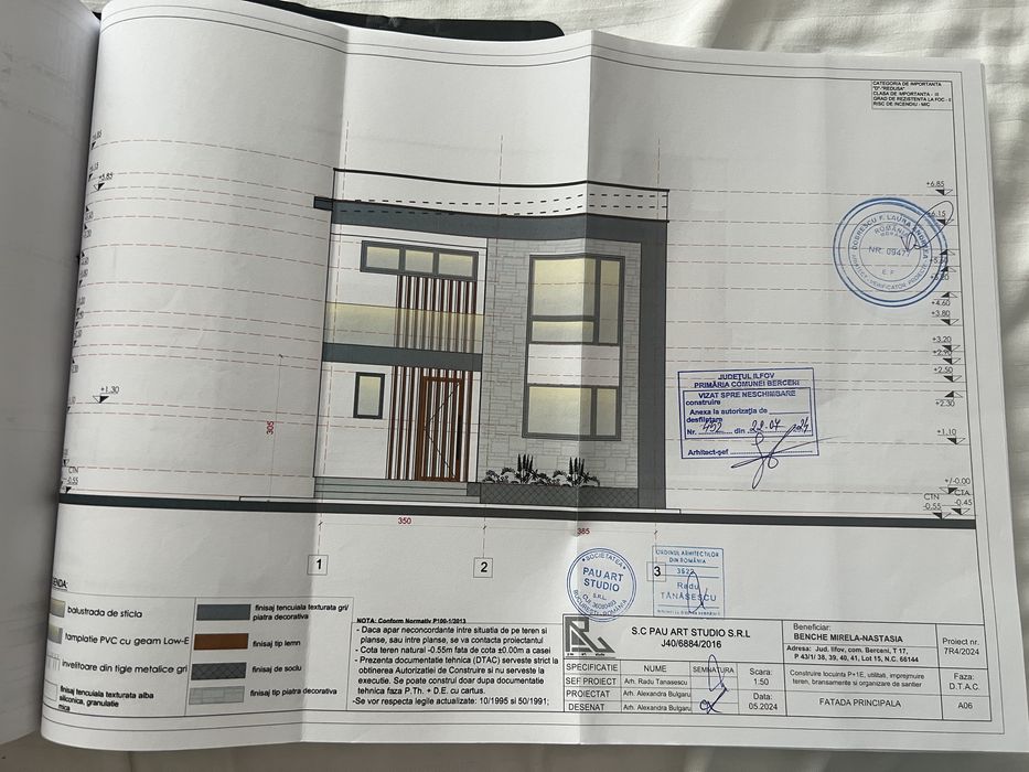 Teren 250 mp Berceni-deschidere 16 m-proiect+autorizatie-zona Mecaniza