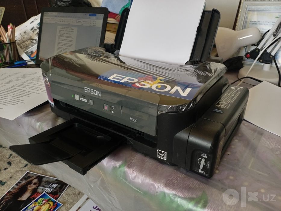 Epson M100 reaktiv juda tezkor printer dyuza 100% zaprafka tola tayyor