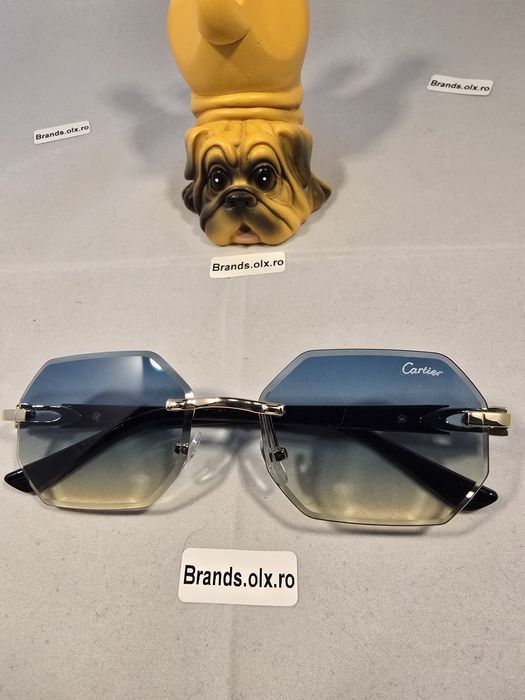 Ochelari de soare Cartier CT0439 Blue-Green, made in Italy