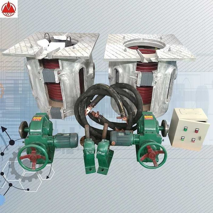 Индукционный печь 750 кг. БУ