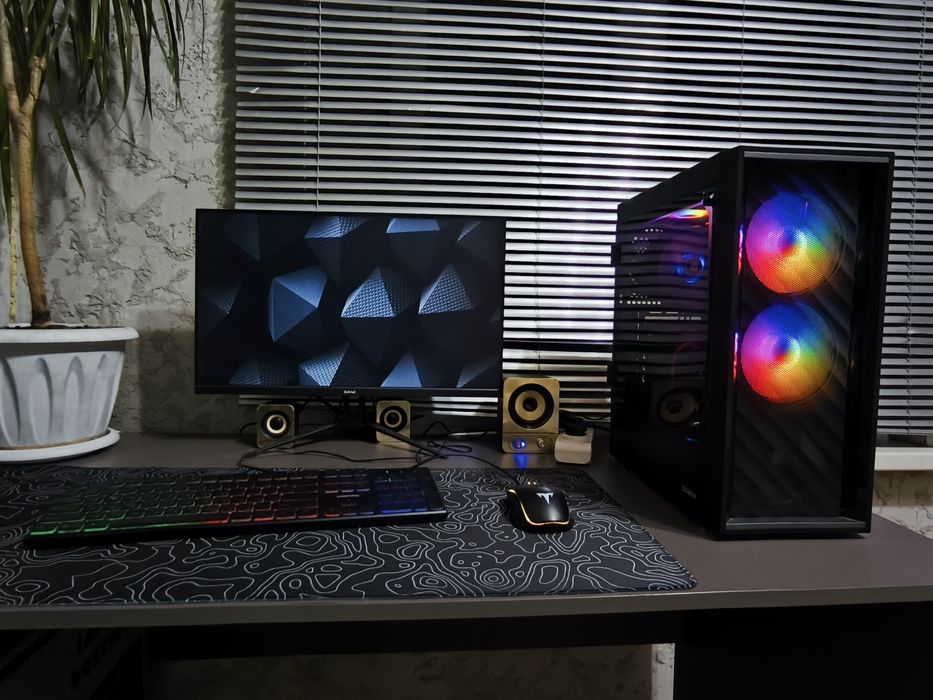 Игровой комплект системник + монитор + периферия