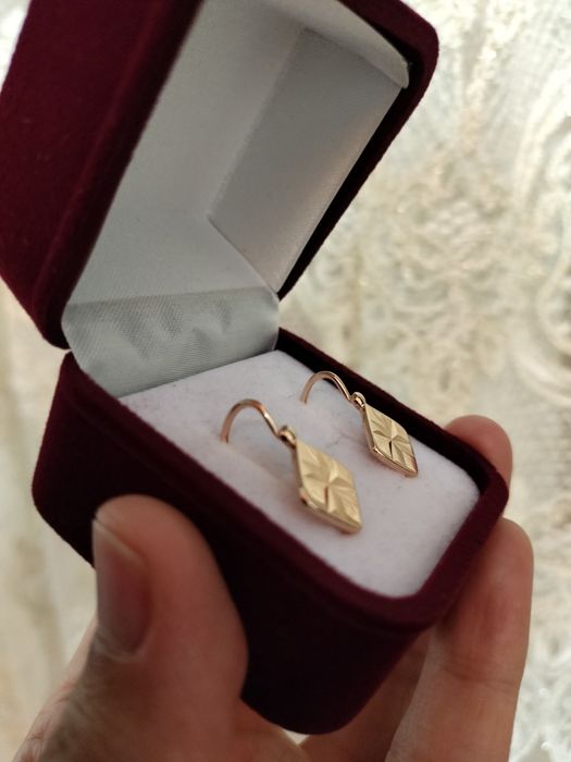 Советские серьги 583 пробы