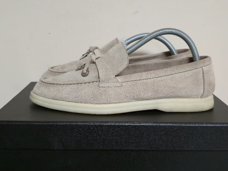 Loro Piana оригинални дамски бежови мокасини  лоуфъри