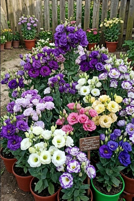 Рассада эустомы.