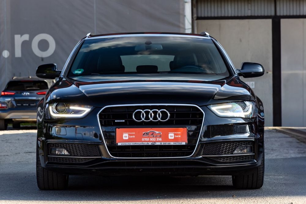 Audi A4 3xS-Line 2015 Quattro 4x4 2.0Diesel 190cp Euro 6 • 12Luni Garantie Motor Cutie si 4X4 • Transport gratuit la domiciliu • Rate • Nr Rosii