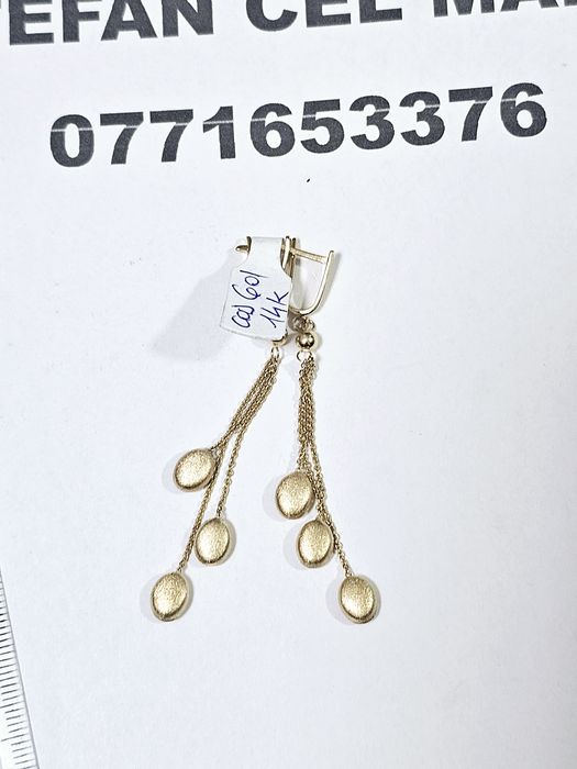 Vand cercei din aur 14 k 4.14 g cod 601