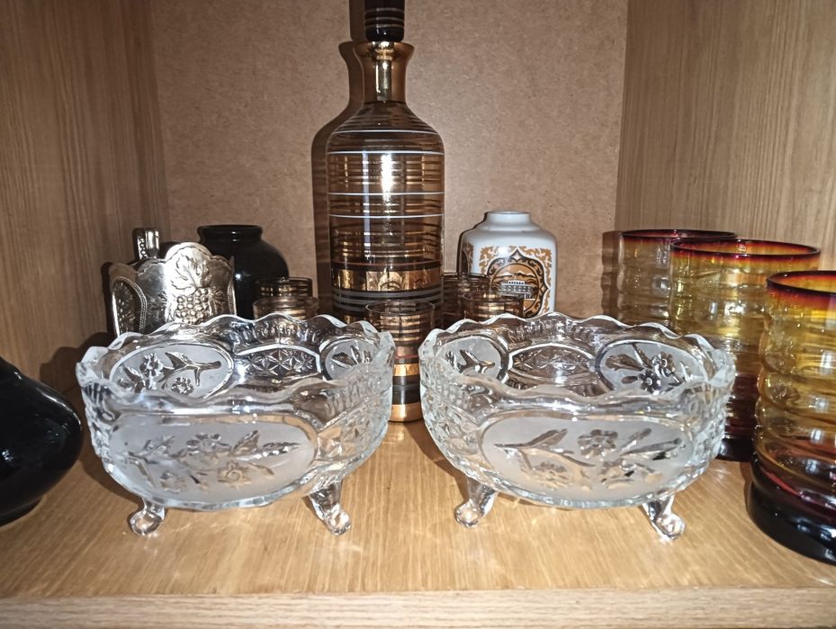 Посуда. Хрустальные вареньецы.