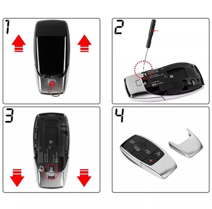 Capac Cheie Compatibil Mercedes metal AMG