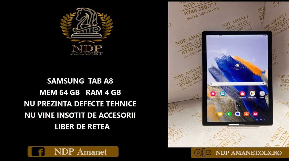 NDP Amanet Calea Mosilor 298   TAB SAMSUNG A8 (55066)